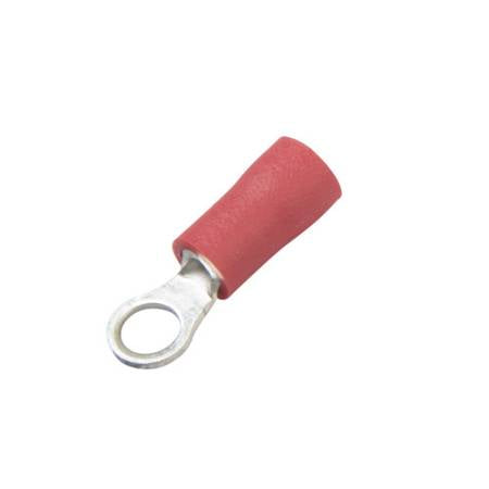 Vinyl-Insulated Butted Seam Ring Terminals 22-18 Ga (100 Pieces)