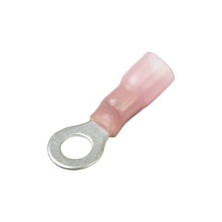 Heat Shrink & Crimp Ring Terminals 8 Ga (10 Pieces)
