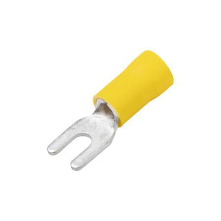 Vinyl-Insulated Butted Seam Spade Terminals 12-10 Ga (100 Pieces)