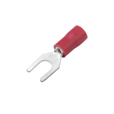 Vinyl-Insulated Butted Seam Spade Terminals 22-18 Ga (100 Pieces)