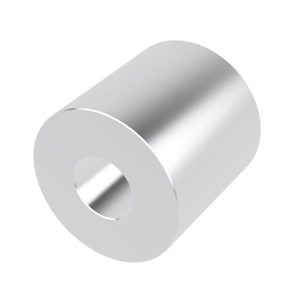 Aluminum Spacer 1" OD x 3/8" ID x Choose Your Length, Round Spacer Unthreaded Standoff Bushing