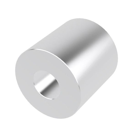 Aluminum Spacer 1" OD x 3/8" ID x Choose Your Length, Round Spacer Unthreaded Standoff Bushing