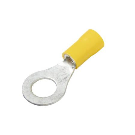Vinyl-Insulated Butted Seam Ring Terminals 12-10 Ga (100 Pieces)
