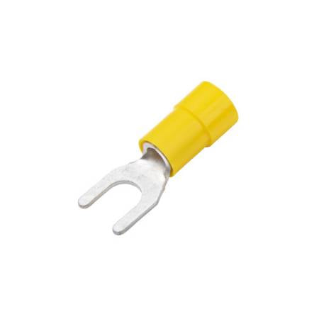 Vinyl-Insulated Funnel Entry Narrow Block Spade Terminals 12-10 Ga (100 Pieces)
