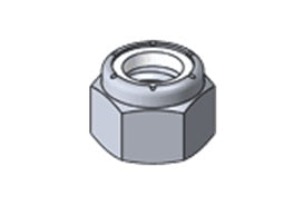 Metric Hex Nylon Insert Lock Nuts Stainless Steel 18-8 (A-2)