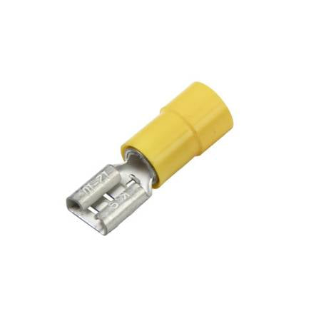 Vinyl-Insulated Funnel Entry Push-On Terminals 12-10 Ga (100 Pieces)